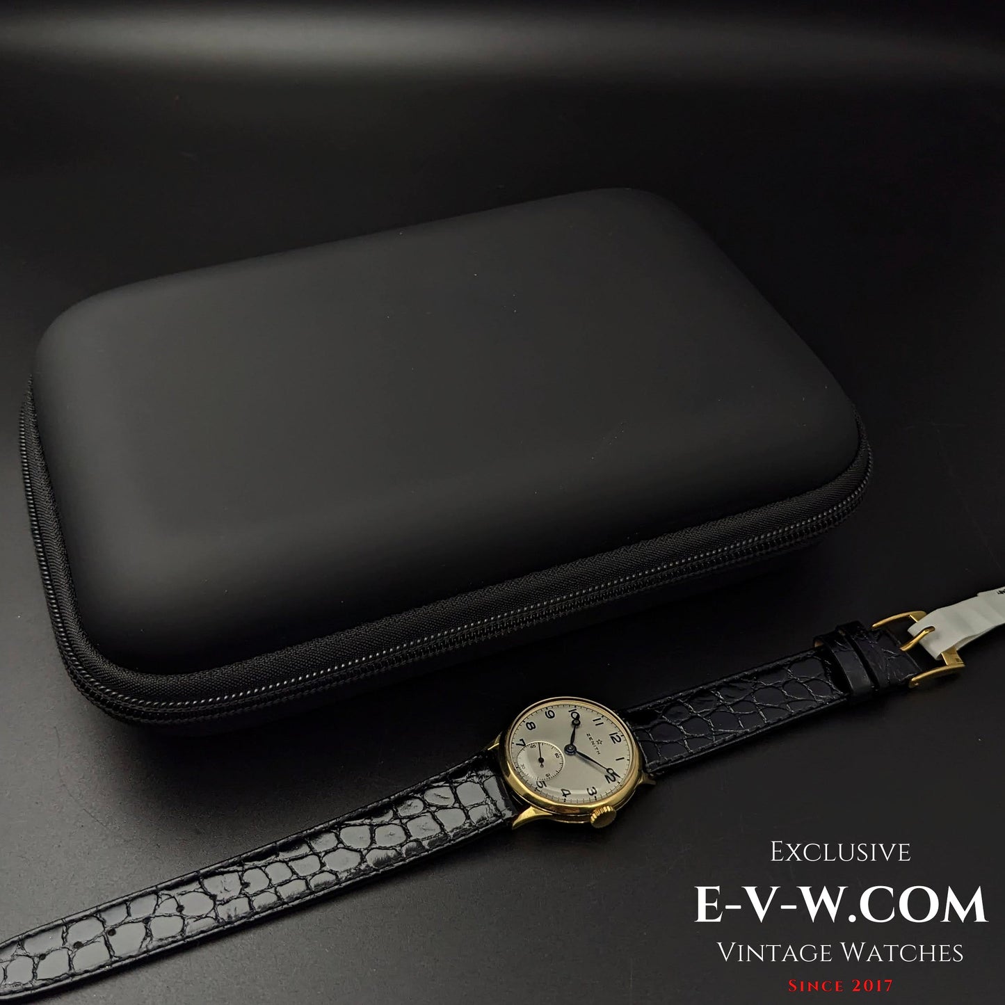 Rare Zenith Officer 18k Gold / Cal. 124 / Vintage 1938