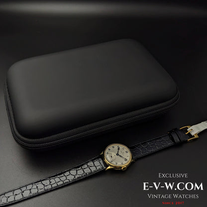 Rare Zenith Officer 18k Gold / Cal. 124 / Vintage 1938