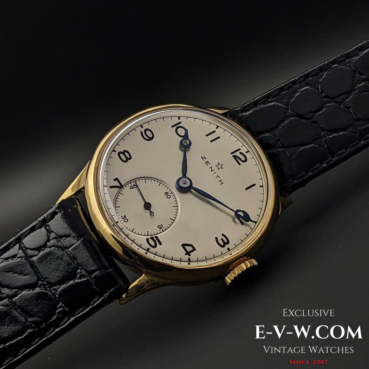 Rare Zenith Officer 18k Gold / Cal. 124 / Vintage 1938