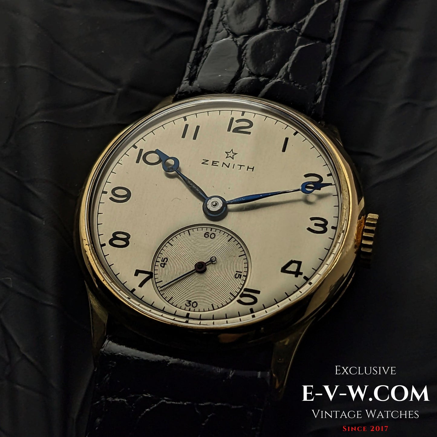 Rare Zenith Officer 18k Gold / Cal. 124 / Vintage 1938