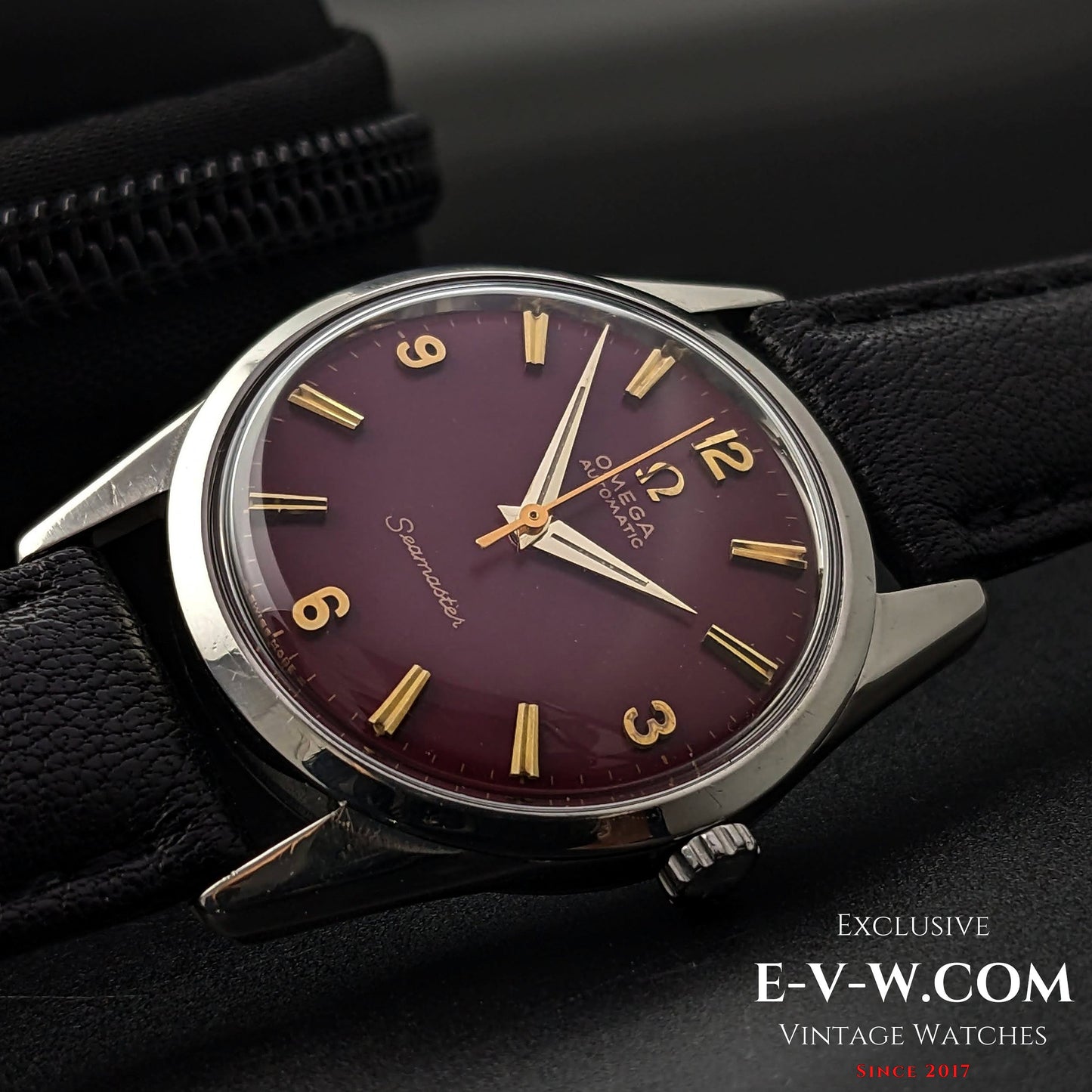 Omega Red Dial Automatic Seamaster / cal.552 / Ref. 14700 1 SC Vintage 1961