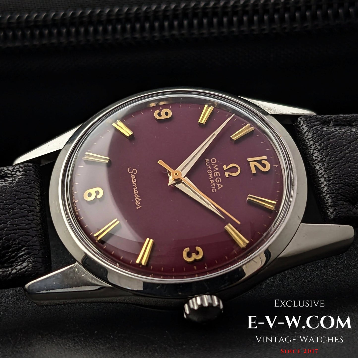 Omega Seamaster Automatik mit rotem Zifferblatt / Kal. 552 / Ref. 14700 1 SC / Vintage 1961