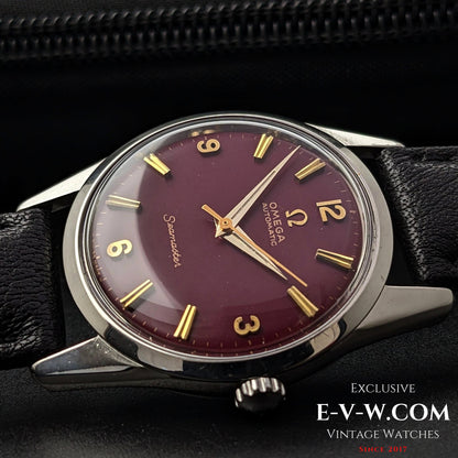 Omega Seamaster Automatik mit rotem Zifferblatt / Kal. 552 / Ref. 14700 1 SC / Vintage 1961