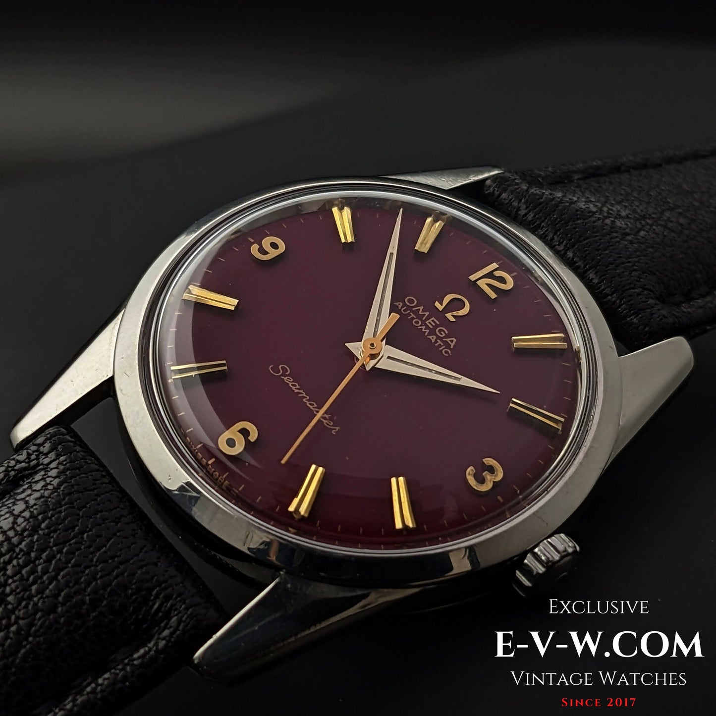 Omega Seamaster Automatik mit rotem Zifferblatt / Kal. 552 / Ref. 14700 1 SC / Vintage 1961