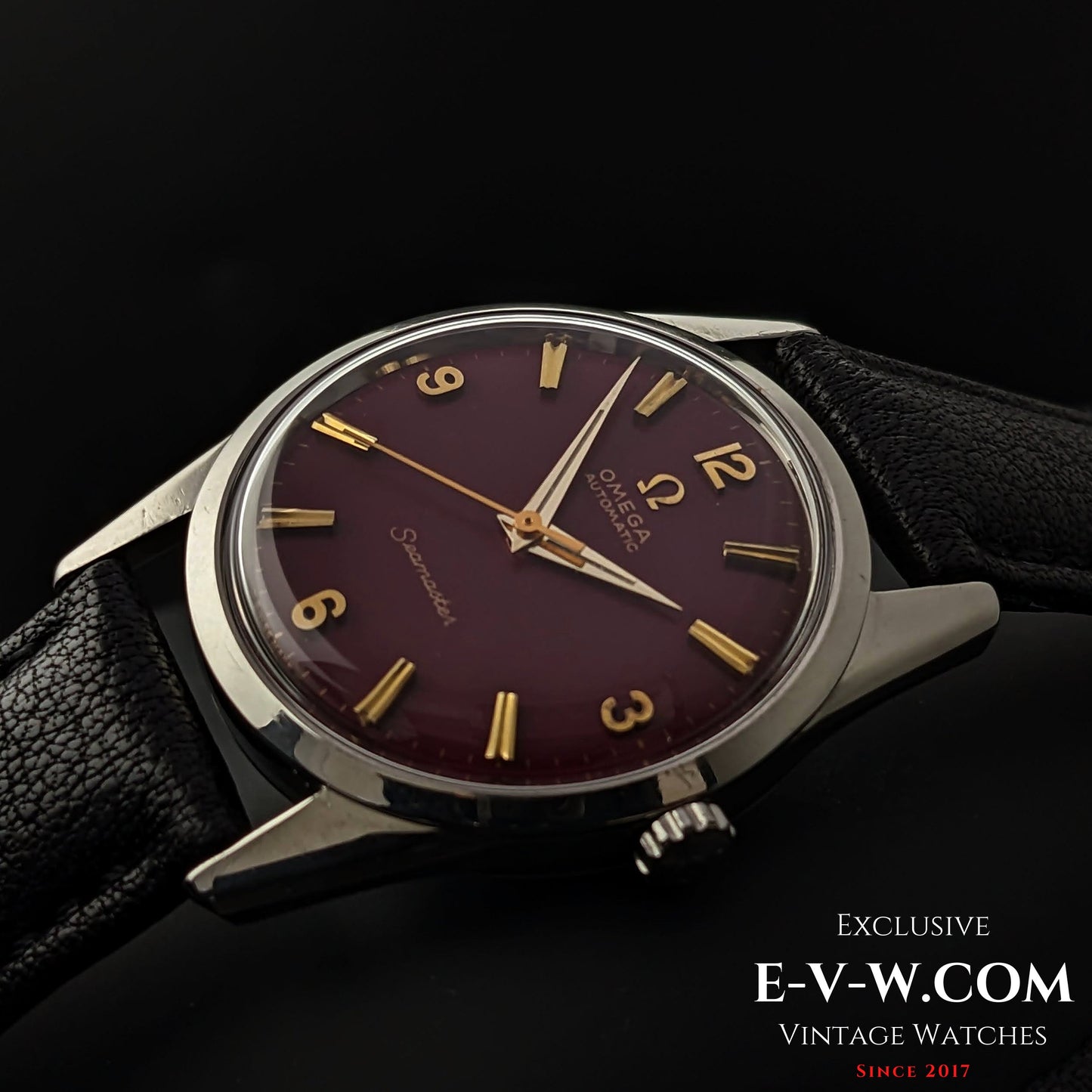 Omega Seamaster Automatik mit rotem Zifferblatt / Kal. 552 / Ref. 14700 1 SC / Vintage 1961