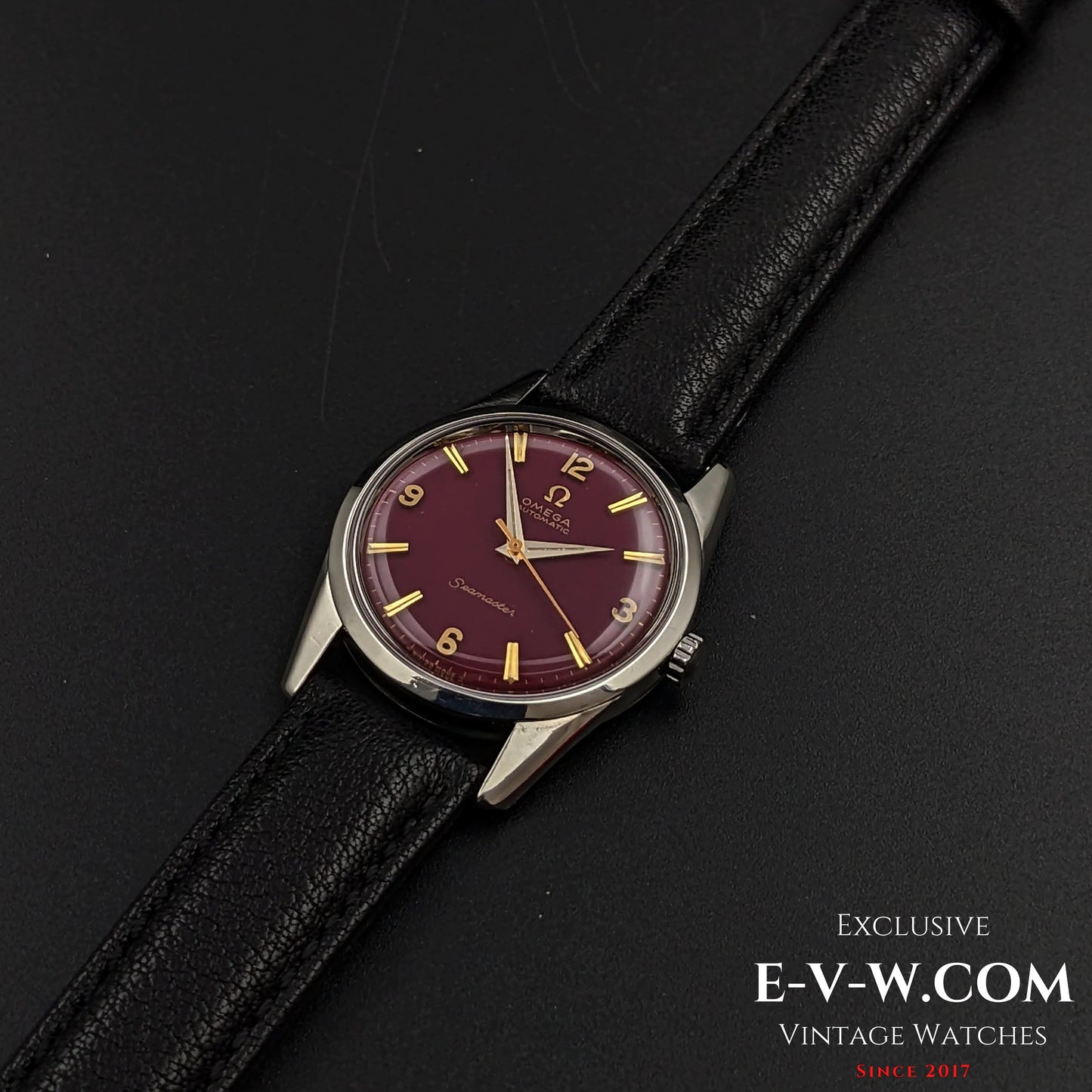 Omega Seamaster Automatik mit rotem Zifferblatt / Kal. 552 / Ref. 14700 1 SC / Vintage 1961