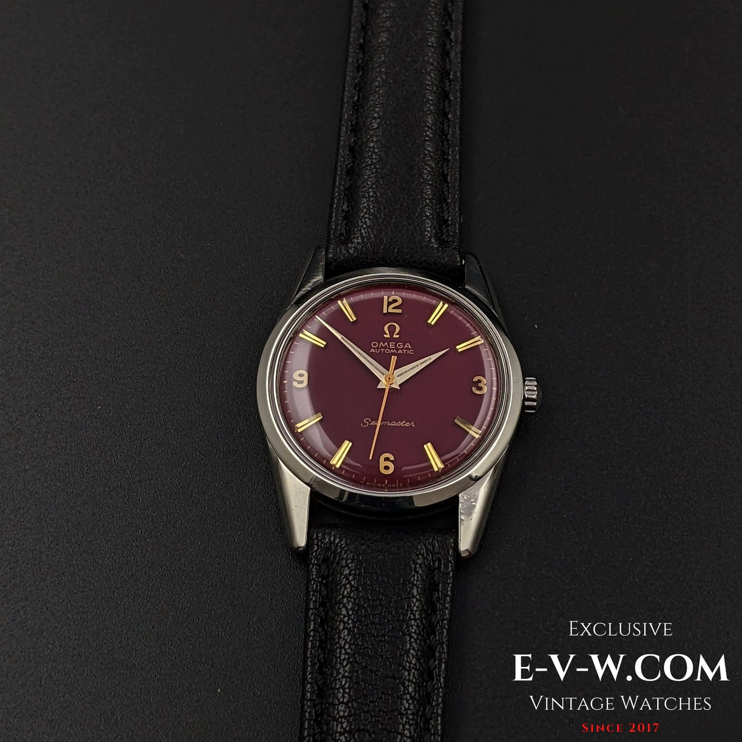 Omega Seamaster Automatik mit rotem Zifferblatt / Kal. 552 / Ref. 14700 1 SC / Vintage 1961