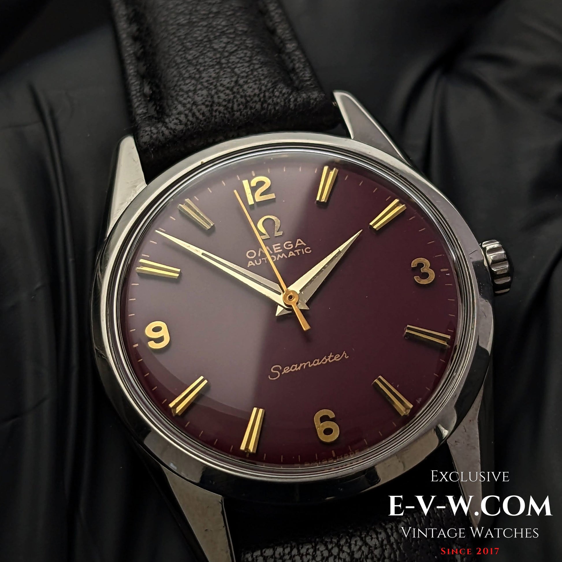 Omega Red Dial Automatic Seamaster / cal.552 / Ref. 14700 1 SC Vintage 1961