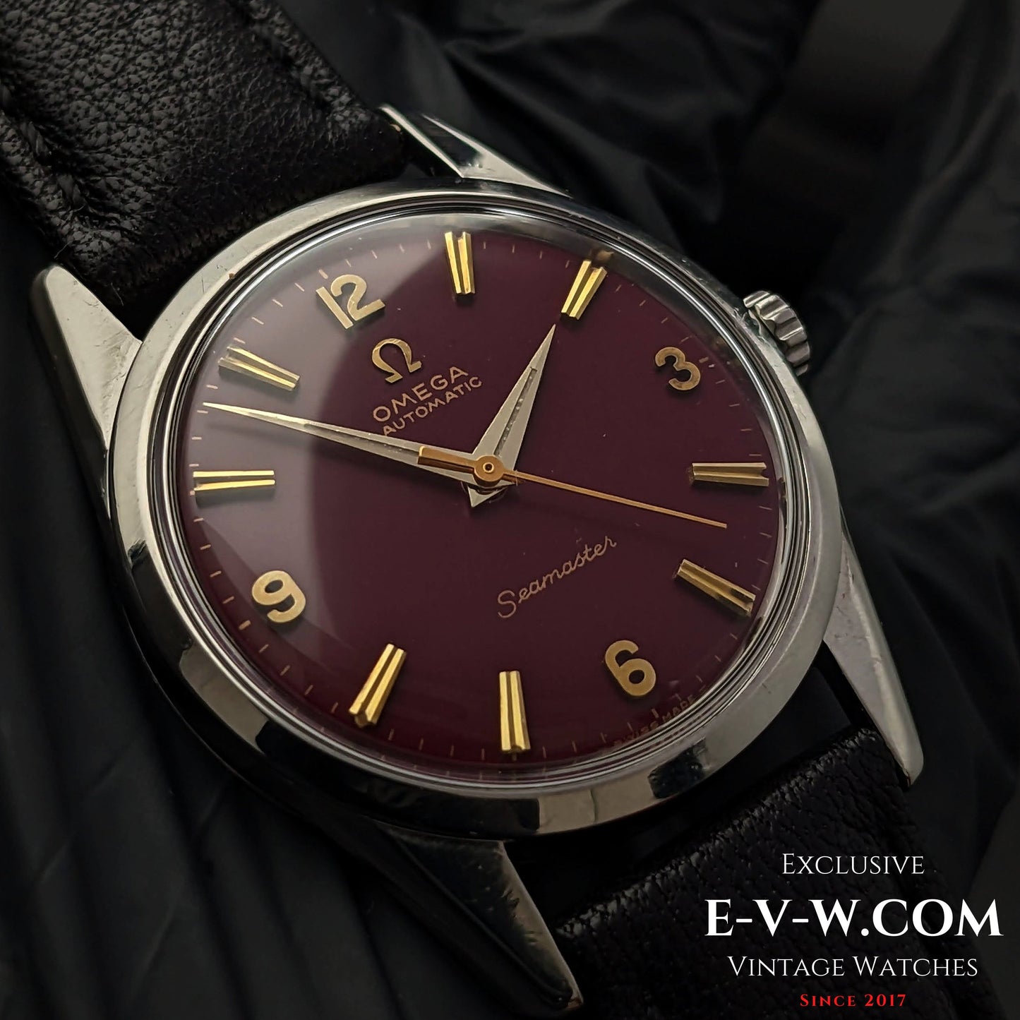 Omega Seamaster Automatik mit rotem Zifferblatt / Kal. 552 / Ref. 14700 1 SC / Vintage 1961