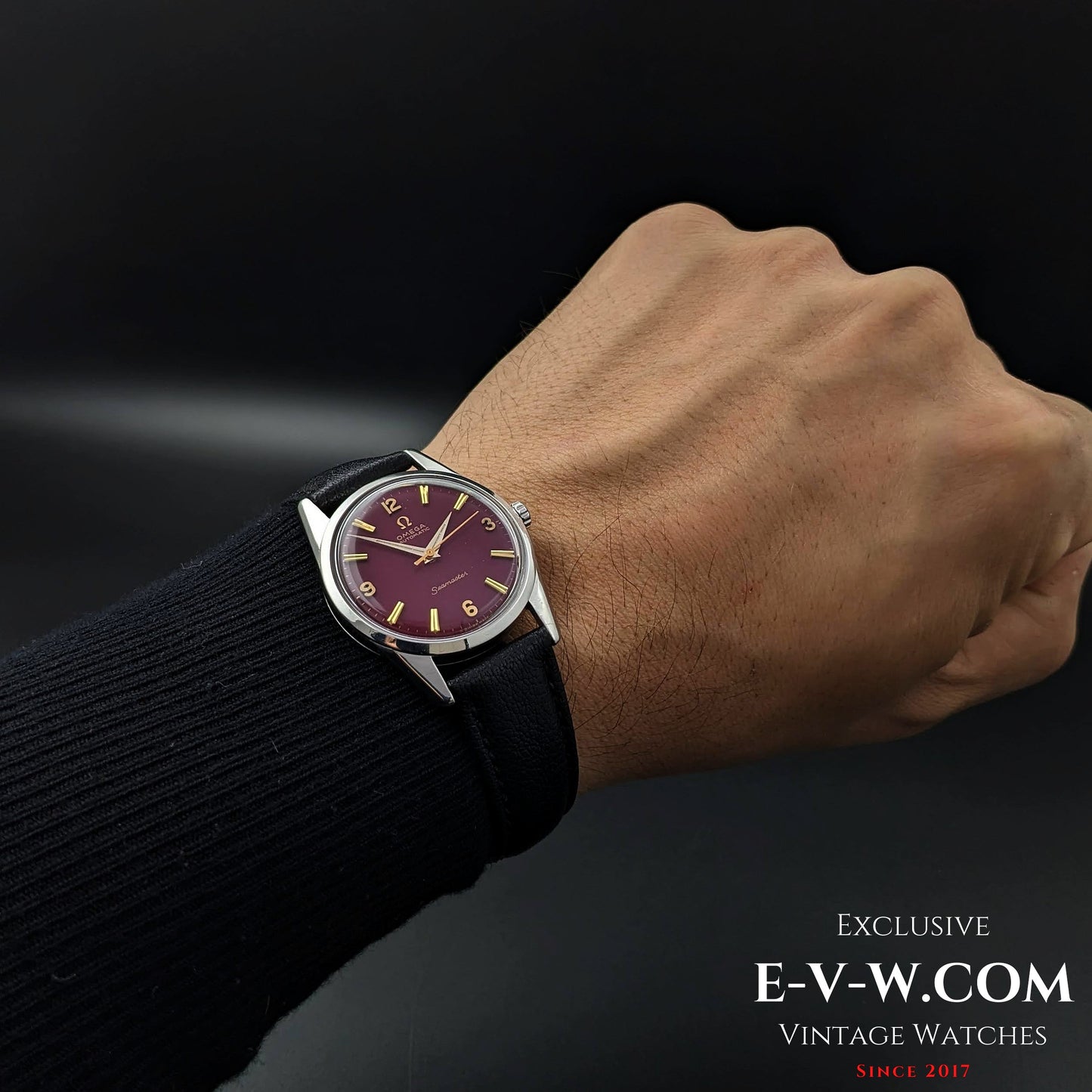 Omega Seamaster Automatik mit rotem Zifferblatt / Kal. 552 / Ref. 14700 1 SC / Vintage 1961