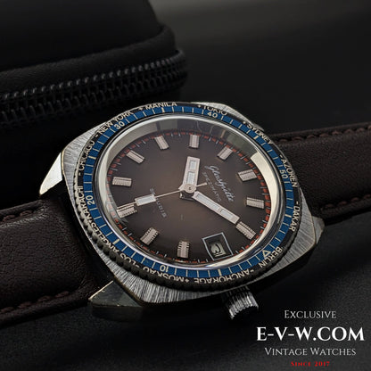 Rare GUB Glashütte SPEZIMATIC WORLD TIME  / 26 RUBIS Automatic cal 75 / Vintage 1960s