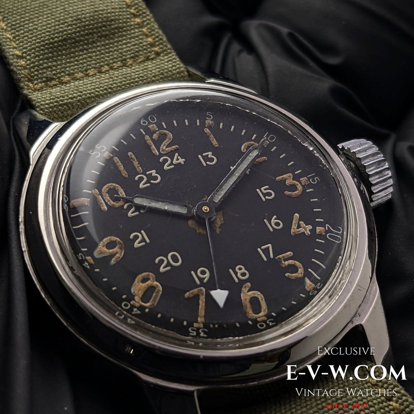 USA Military Elgin A-17 MIL-W-6433 Korean War-era / Cal F4667 Vitage 1951s