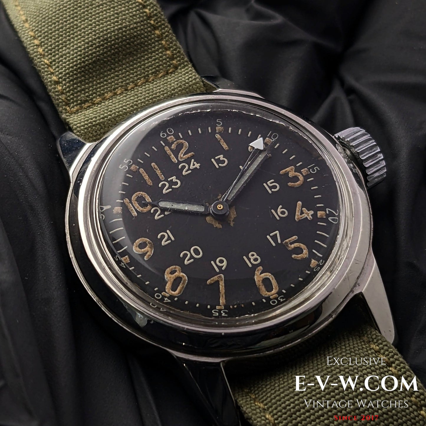 USA Military Elgin A-17 MIL-W-6433 Korean War-era / Cal F4667 Vitage 1950s