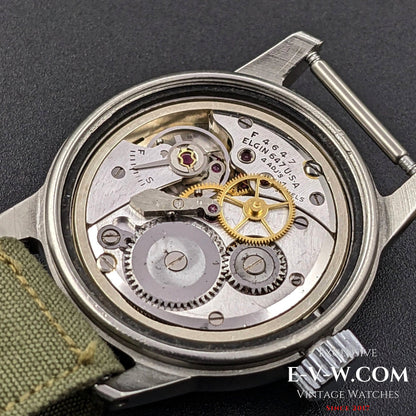 USA Military Elgin A-17 MIL-W-6433 Korean War-era / Cal F4667 Vitage 1950s
