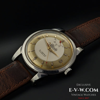 Very Rare Vitnage 1970 Atlantic Automatic / Power Reserve / Two tone Bull's Eye Dial Cal.AS 1382N