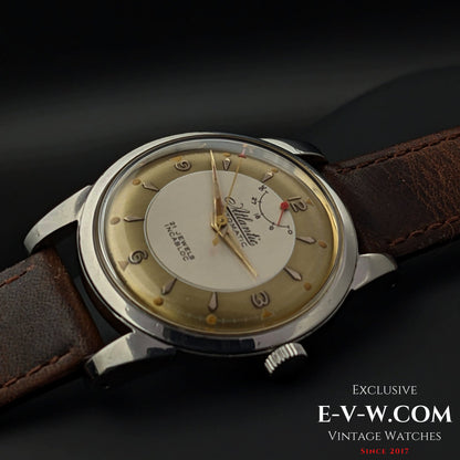 Very Rare Vitnage 1970 Atlantic Automatic / Power Reserve / Two tone Bull's Eye Dial Cal.AS 1382N