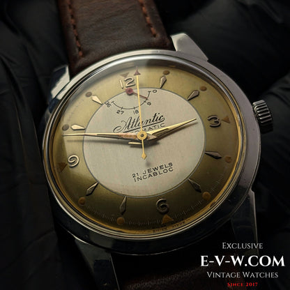 Atlantic Automatic /Power Reserve / Two tone Bull's Eye Dial Cal.AS 1382N 