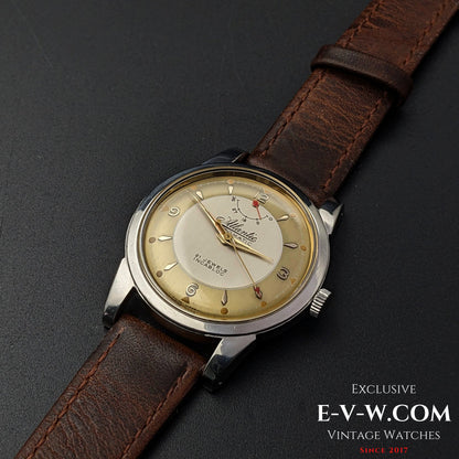 Very Rare Vitnage 1970 Atlantic Automatic / Power Reserve / Two tone Bull's Eye Dial Cal.AS 1382N