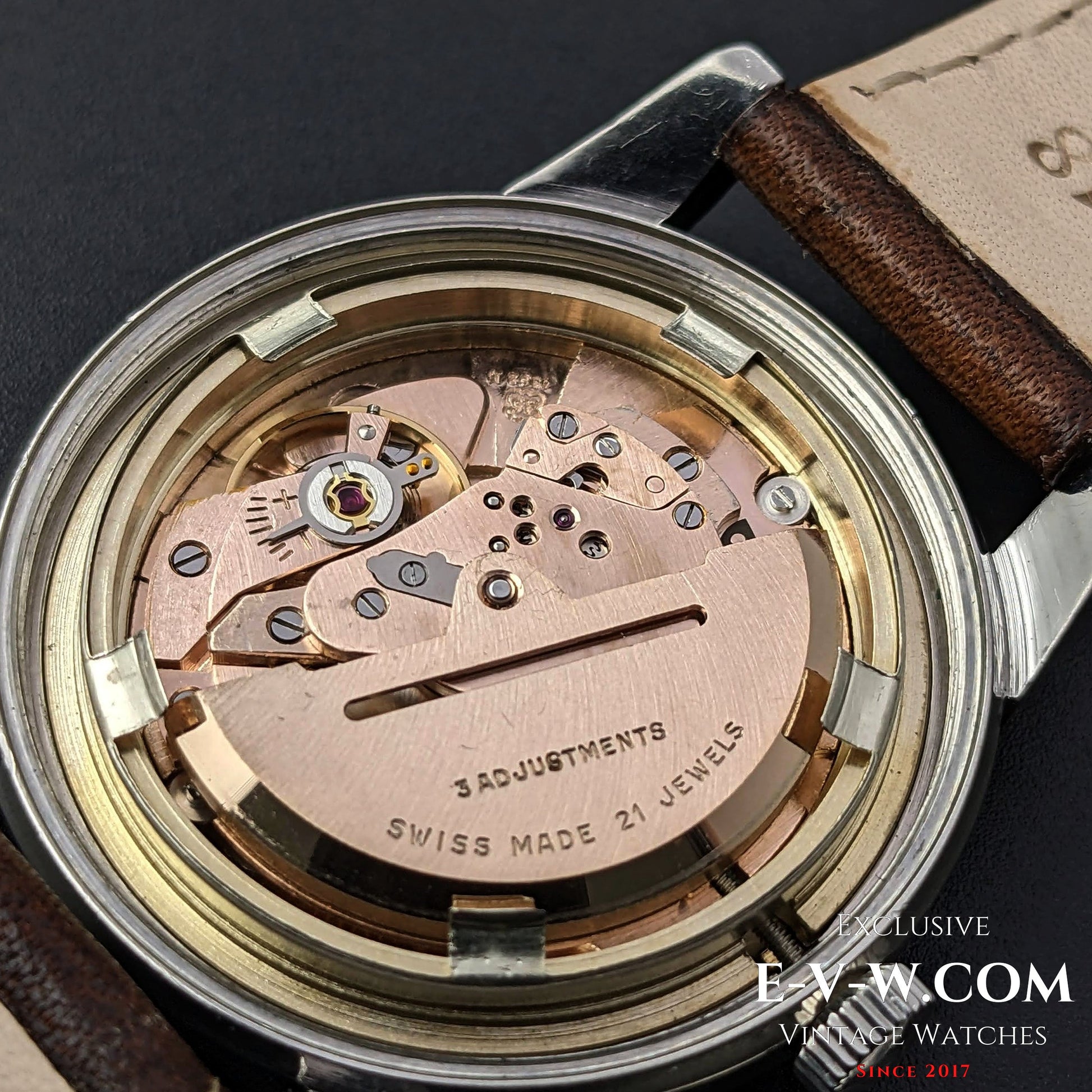 Atlantic Automatic /Power Reserve / Two tone Bull's Eye Dial Cal.AS 1382N 