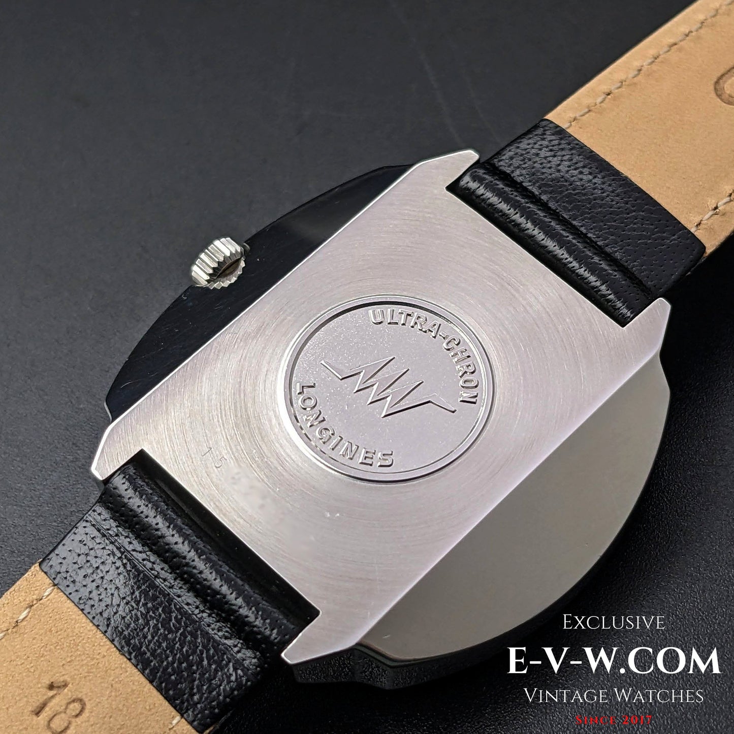 Longines Very Rare ULTRA-CHRONE Automatic with Kif-Ultraflex anti-shock / 38mm Jumbo Vitnage 1970