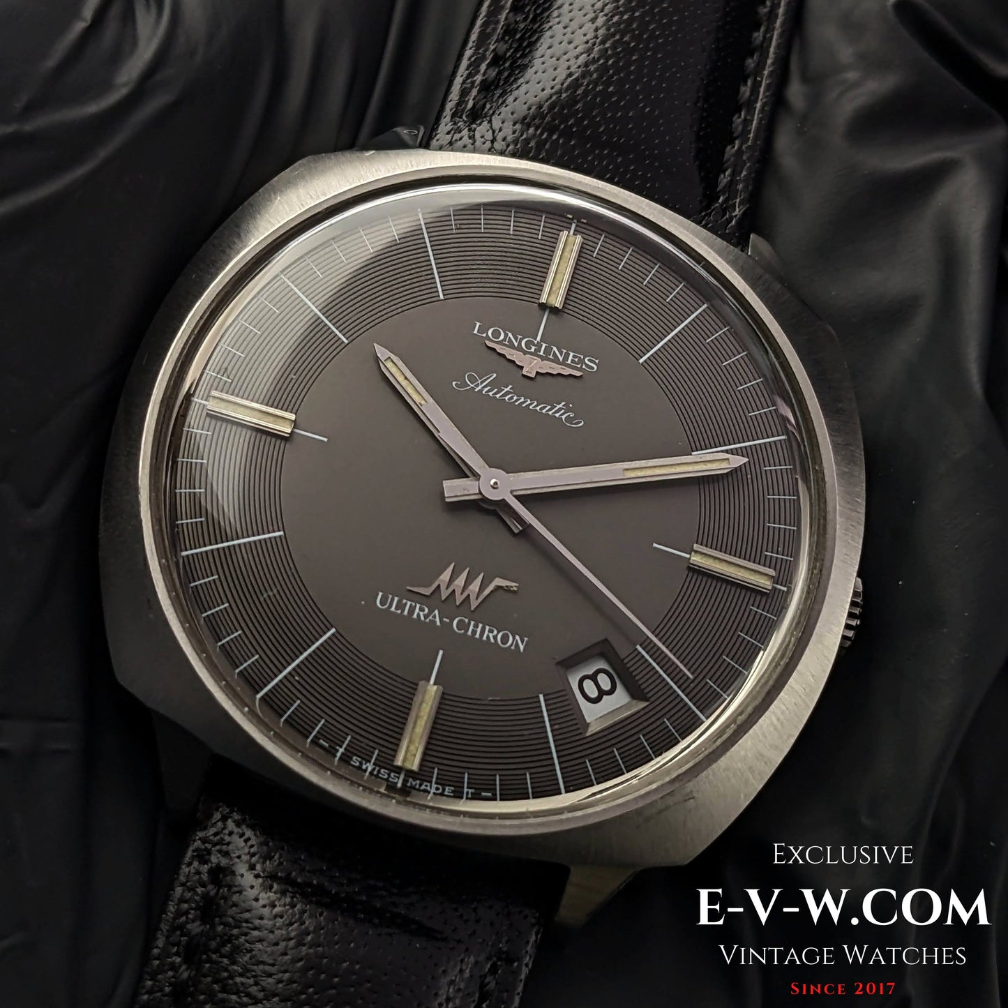 Longines Very Rare ULTRA-CHRONE Automatic with Kif-Ultraflex anti-shock / 38mm Jumbo Vitnage 1970