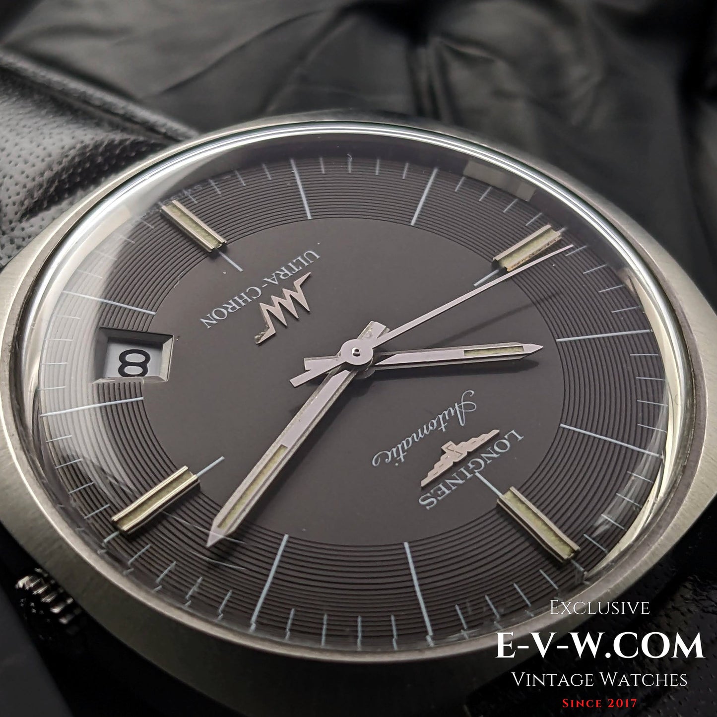 Longines Very Rare ULTRA-CHRONE Automatic with Kif-Ultraflex anti-shock / 38mm Jumbo Vitnage 1970