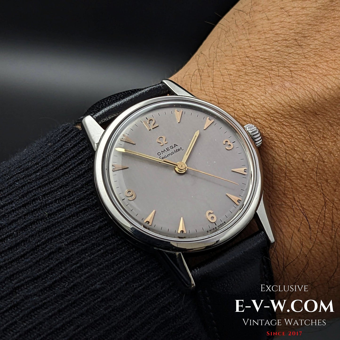 Omega Seamaster, gebürstetes silbernes Zifferblatt / Kaliber 285 (30T2-Familie) / Vintage 1963