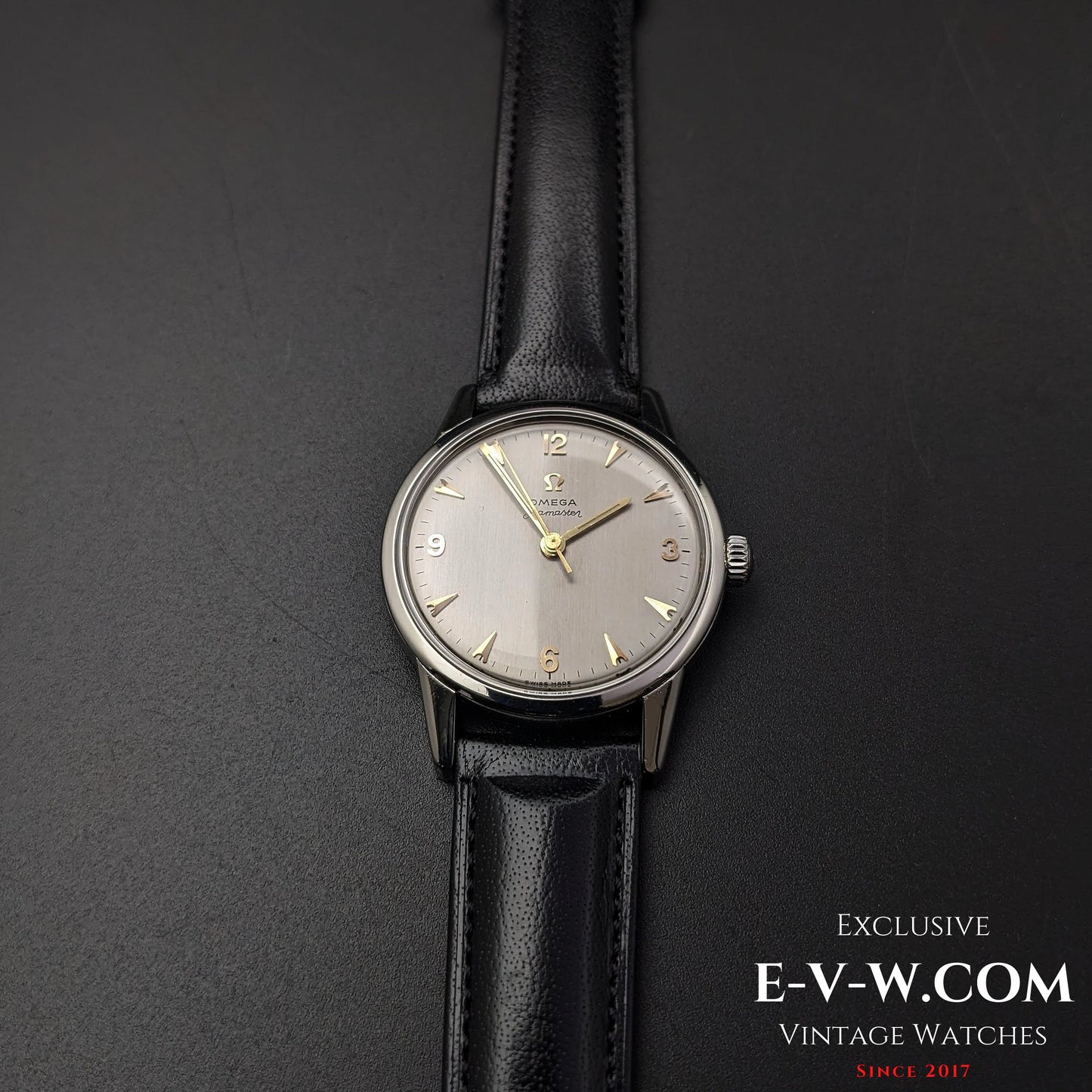 Omega Seamaster, gebürstetes silbernes Zifferblatt / Kaliber 285 (30T2-Familie) / Vintage 1963