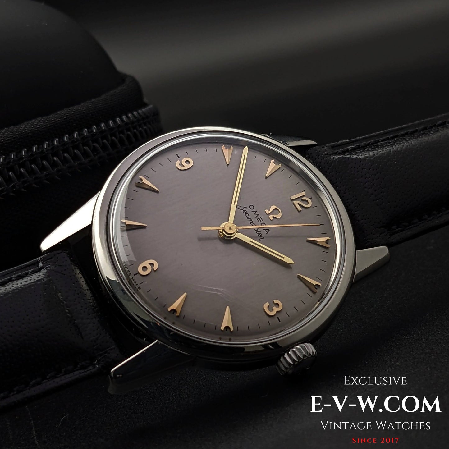 Omega Seamaster, gebürstetes silbernes Zifferblatt / Kaliber 285 (30T2-Familie) / Vintage 1963