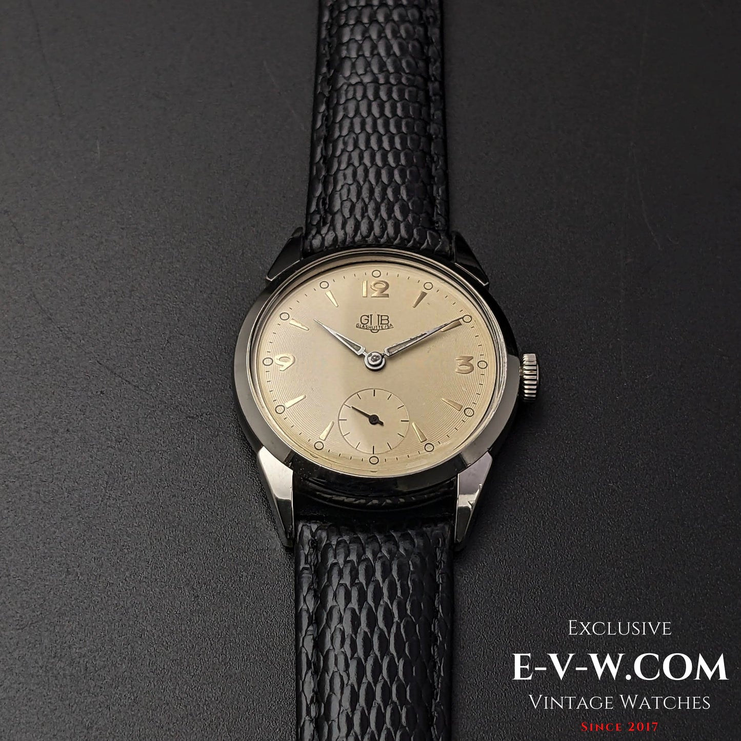 Rare GUB Glashutte SA / cal 60 / Vintage 1950s
