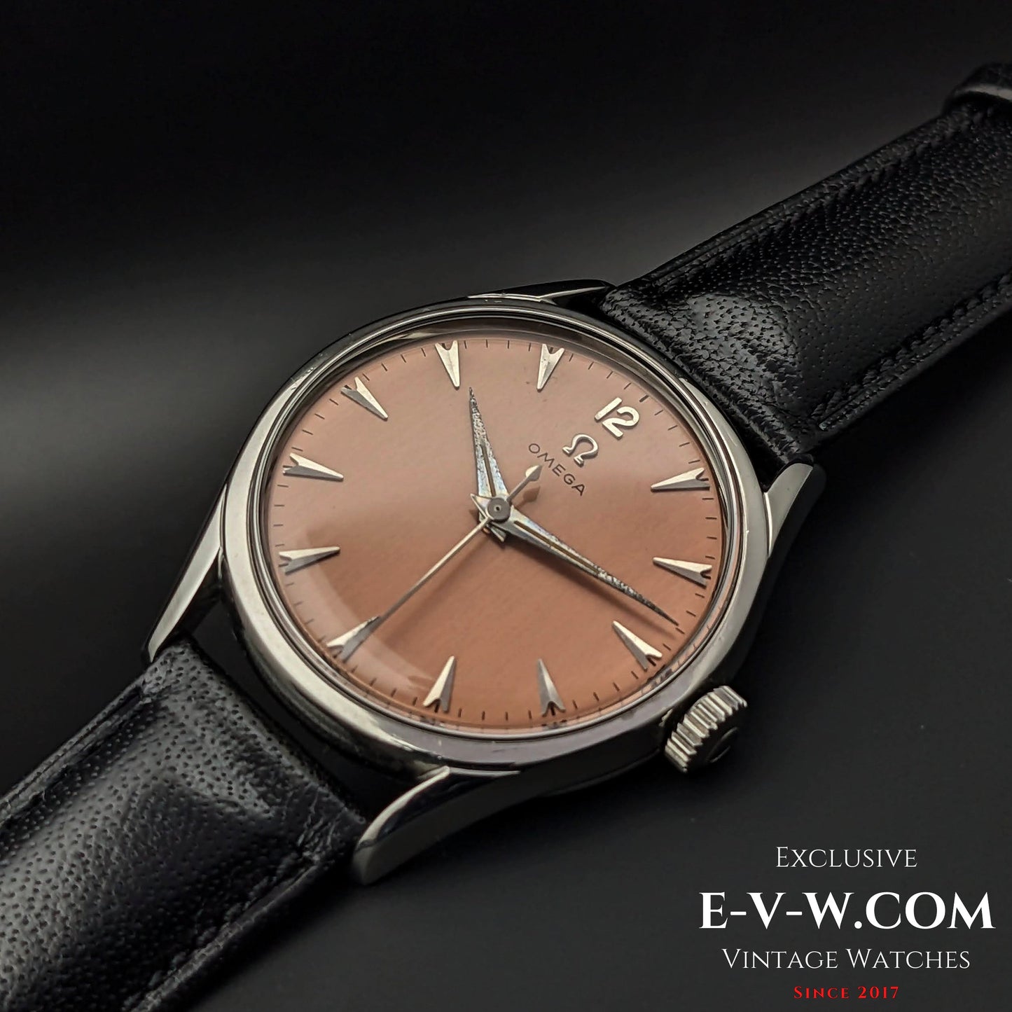 Vintage Omega Pink Brushed “Salmon” Dial / cal. 283 (30T2) / Vintage 1952