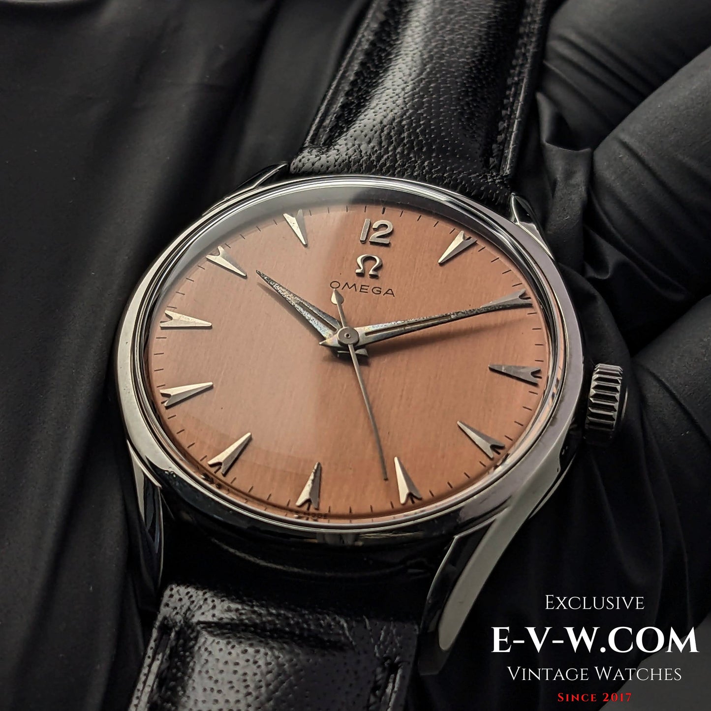 Vintage Omega Pink Brushed “Salmon” Dial / cal. 283 (30T2) / Vintage 1952