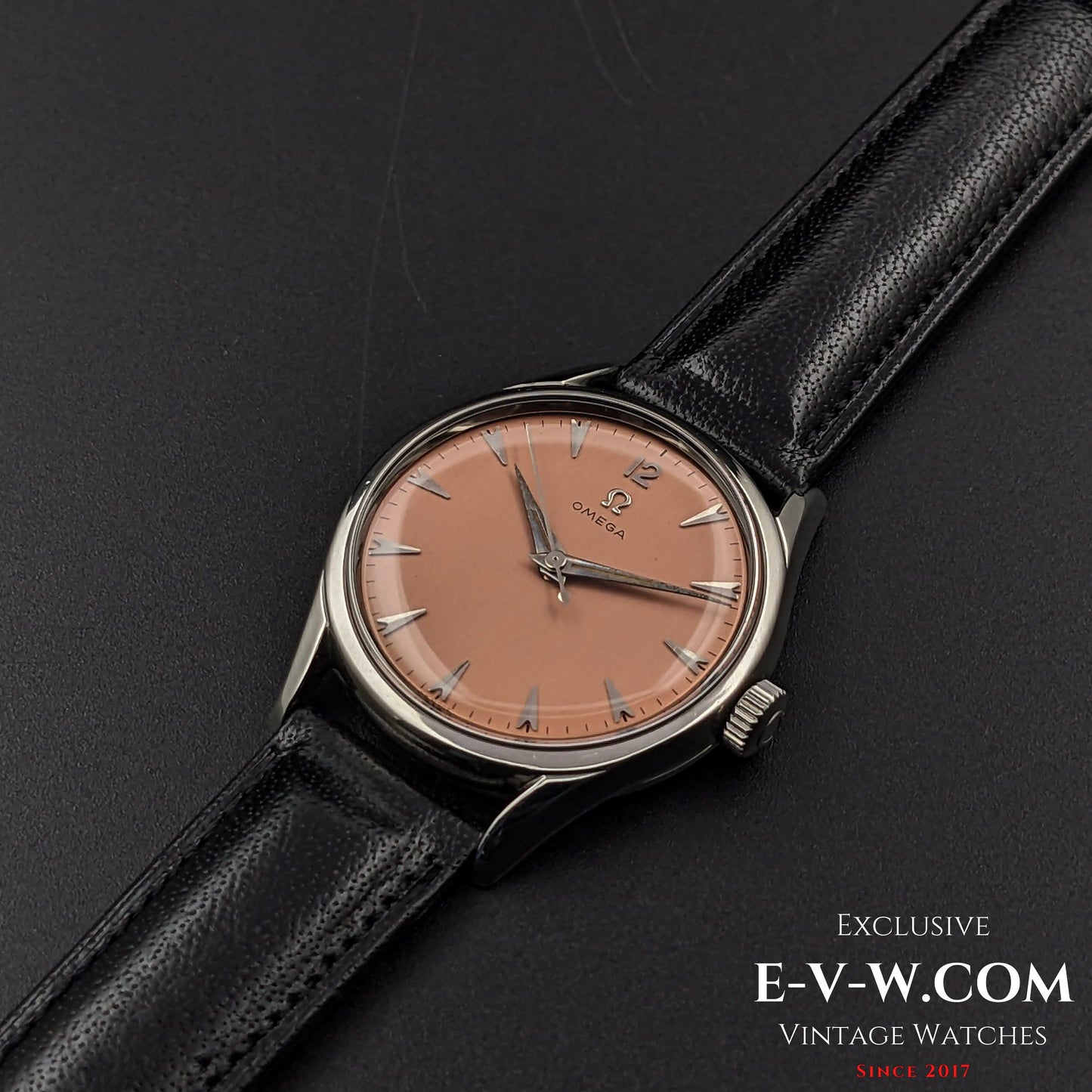 Vintage Omega Pink Brushed “Salmon” Dial / cal. 283 (30T2) / Vintage 1952
