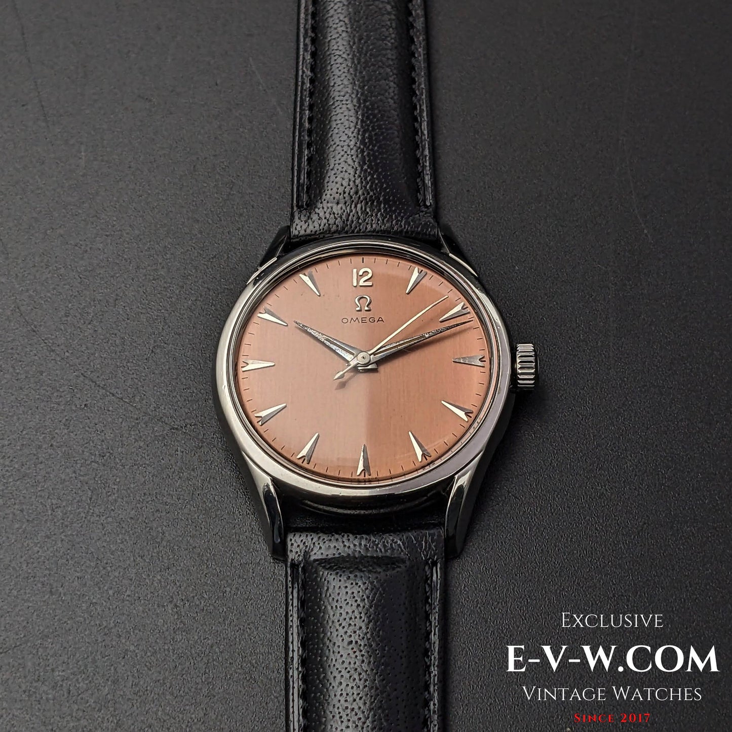 Vintage Omega Pink Brushed “Salmon” Dial / cal. 283 (30T2) / Vintage 1952