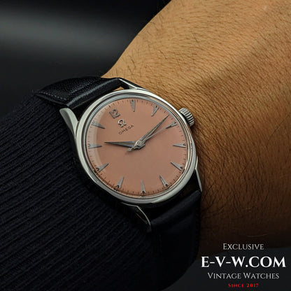 Vintage Omega Pink Brushed “Salmon” Dial / cal. 283 (30T2) / Vintage 1952