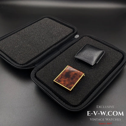 Unique 60 Years Old Art Deco Travel Alarm Clock Jaeger LeCoultre Memovox /  Cal.911 / Vintage1960s.