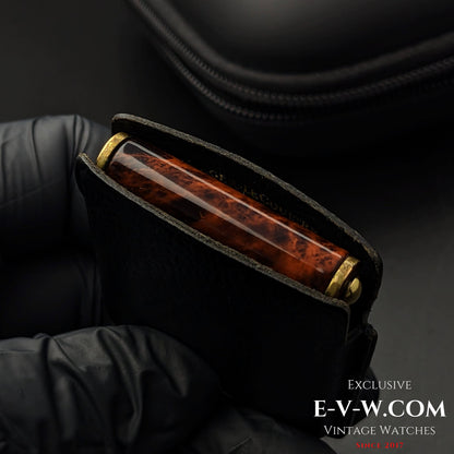 Unique 60 Years Old Art Deco Travel Alarm Clock Jaeger LeCoultre Memovox /  Cal.911 / Vintage1960s.