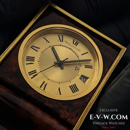 Unique 60 Years Old Art Deco Travel Alarm Clock Jaeger LeCoultre Memovox /  Cal.911 / Vintage1960s.