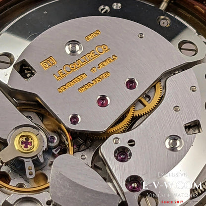 Unique 60 Years Old Art Deco Travel Alarm Clock Jaeger LeCoultre Memovox /  Cal.911 / Vintage1960s.