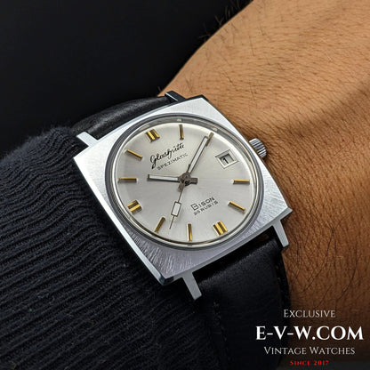 Rare GUB Glashütte SPEZIMATIC Bison / NOS / 26 RUBIS Automatic cal 75 / Vintage 1970s