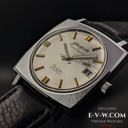 Rare GUB Glashütte SPEZIMATIC Bison / NOS / 26 RUBIS Automatic cal 75 / Vintage 1970s