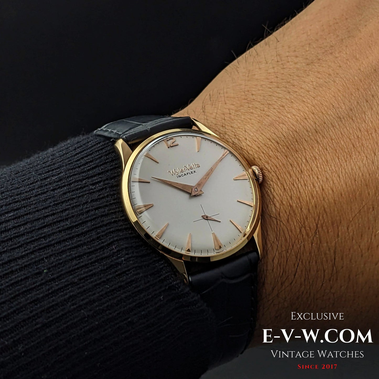 Wyler Vetta Rare Incaflex 18K Solid Gold / Cal 32 / Vintage 1960s