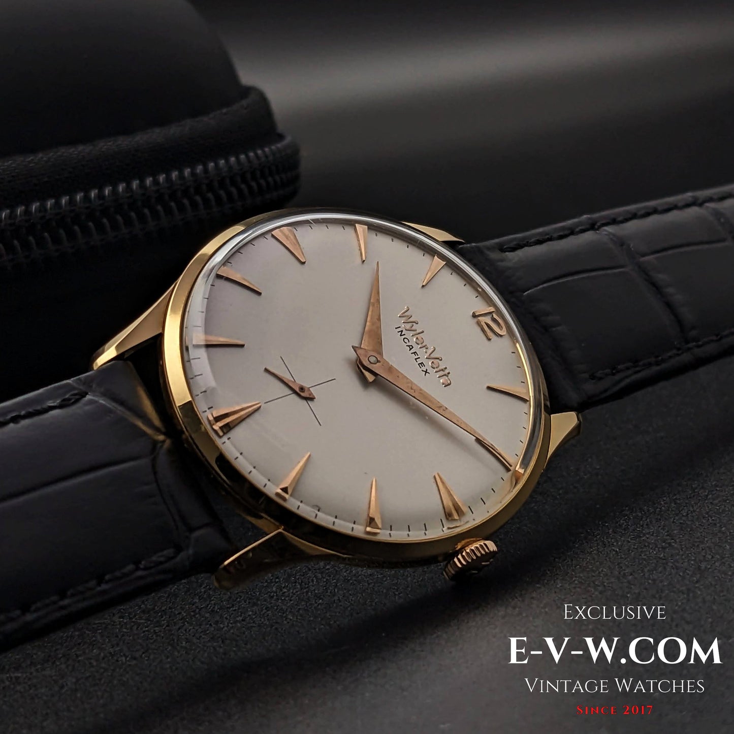 Wyler Vetta Rare Incaflex 18K Solid Gold / Cal 32 / Vintage 1960s