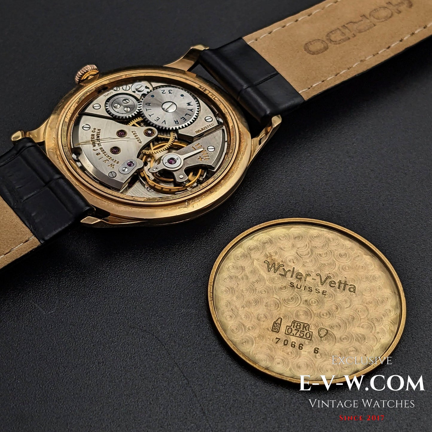 Wyler Vetta Rare Incaflex 18K Solid Gold / Cal 32 / Vintage 1960s