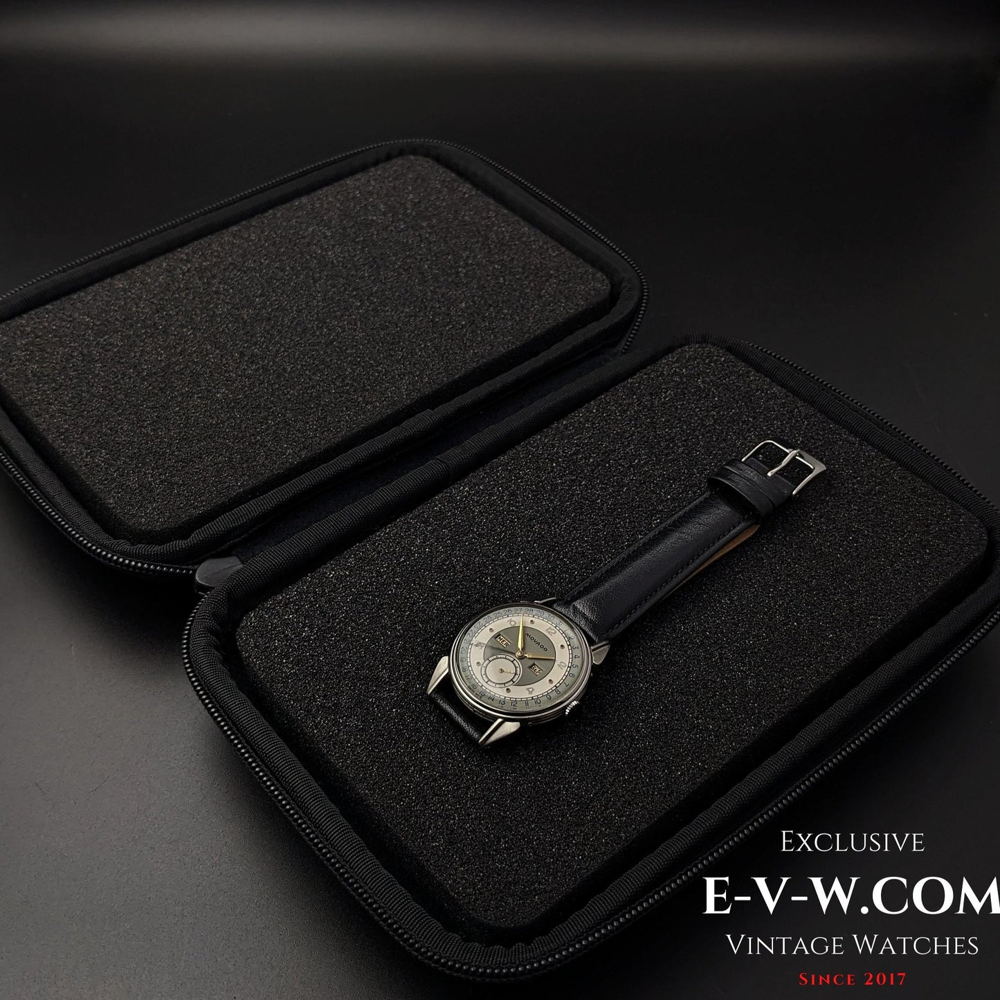 Vintage Movado Triple Calendar / Cal. 475 / Two Tone Dial / Vinatge 1950s