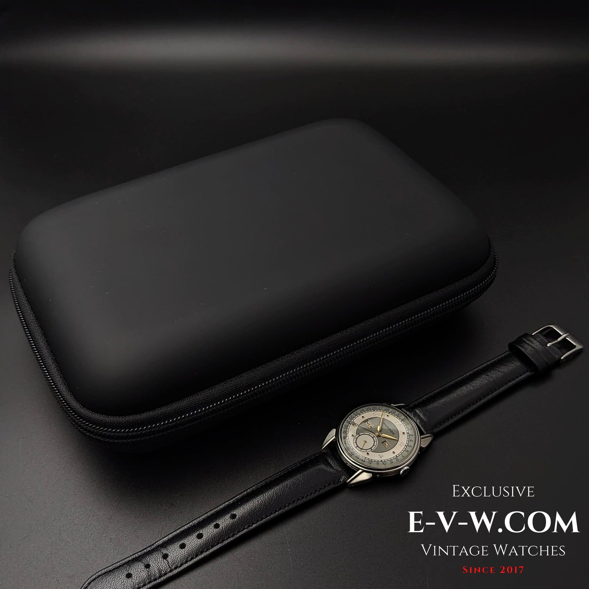 Vintage Movado Triple Calendar / Cal. 475 / Two Tone Dial / Vinatge 1950s