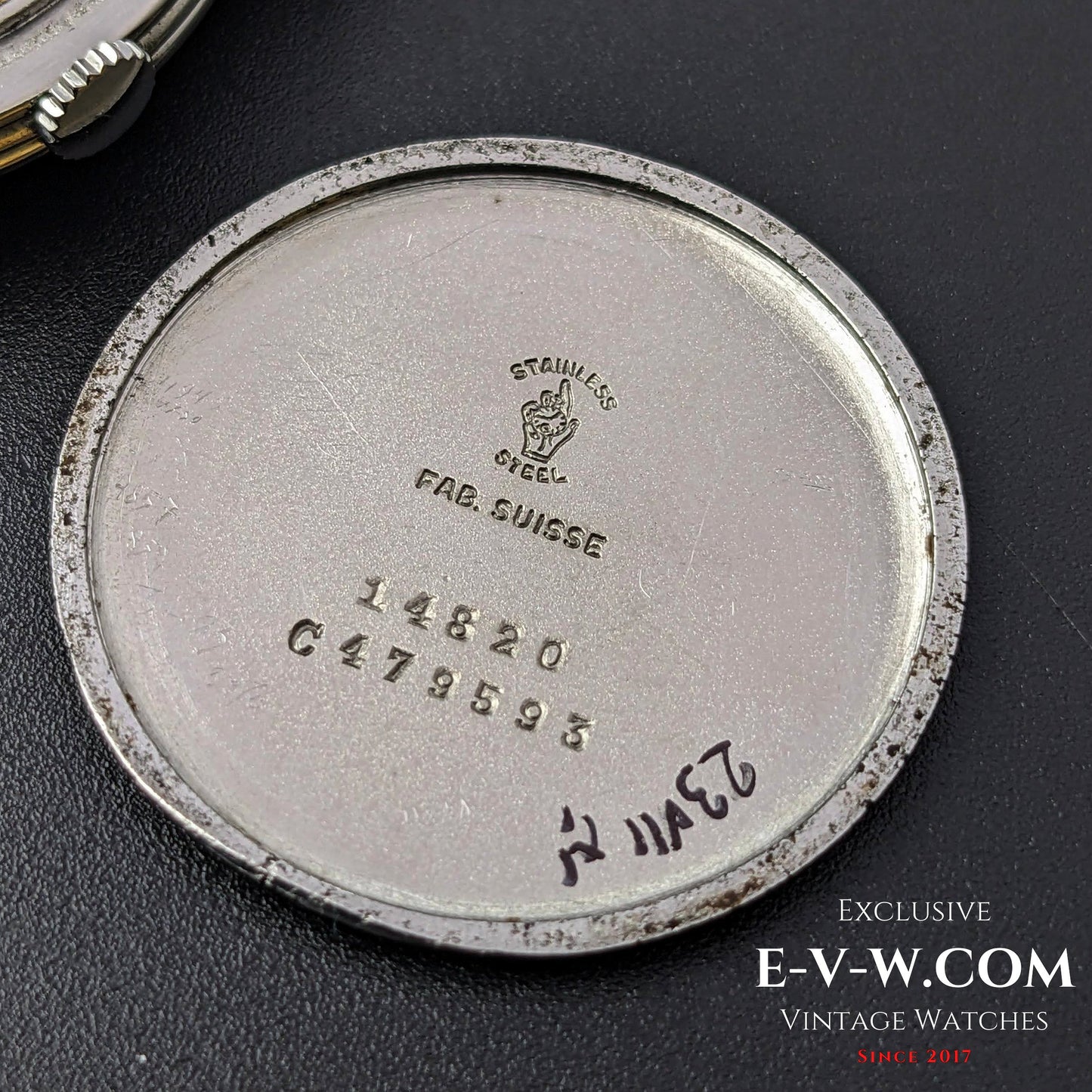 Vintage Movado Triple Calendar / Cal. 475 / Two Tone Dial / Vinatge 1950s