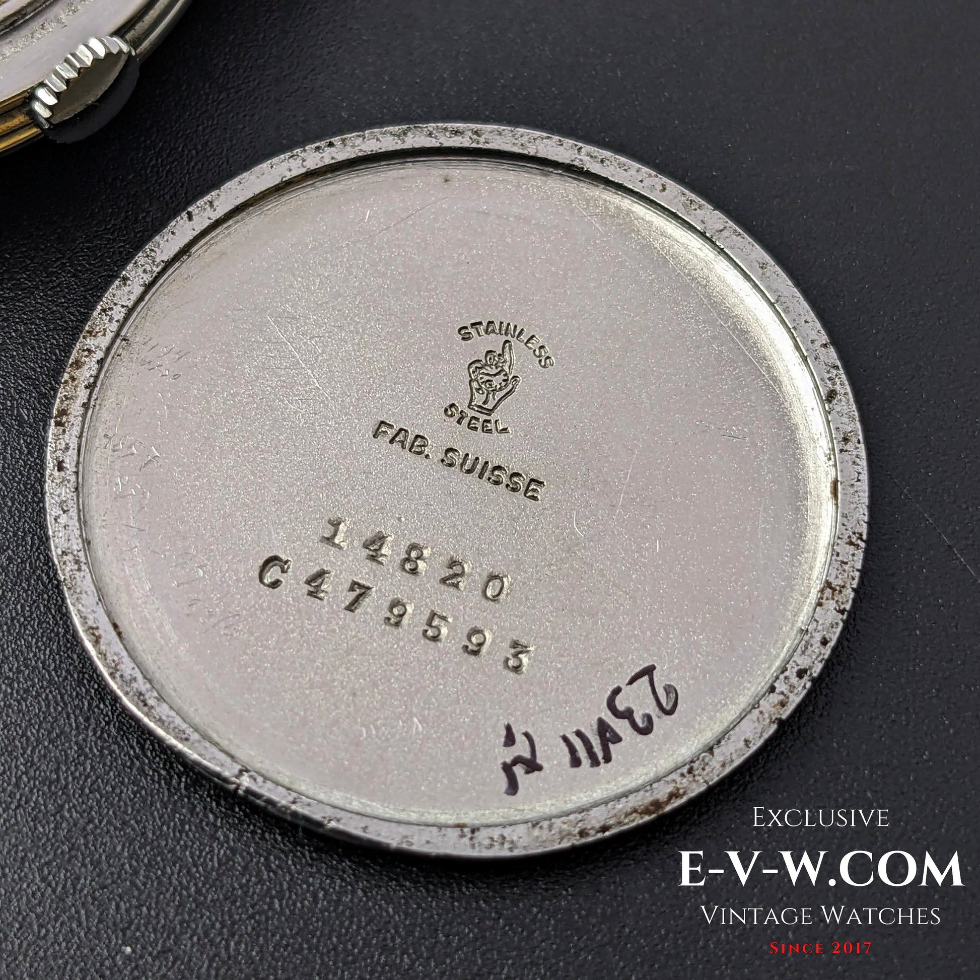 Vintage Movado Triple Calendar / Cal. 475 / Two Tone Dial / Vinatge 1950s