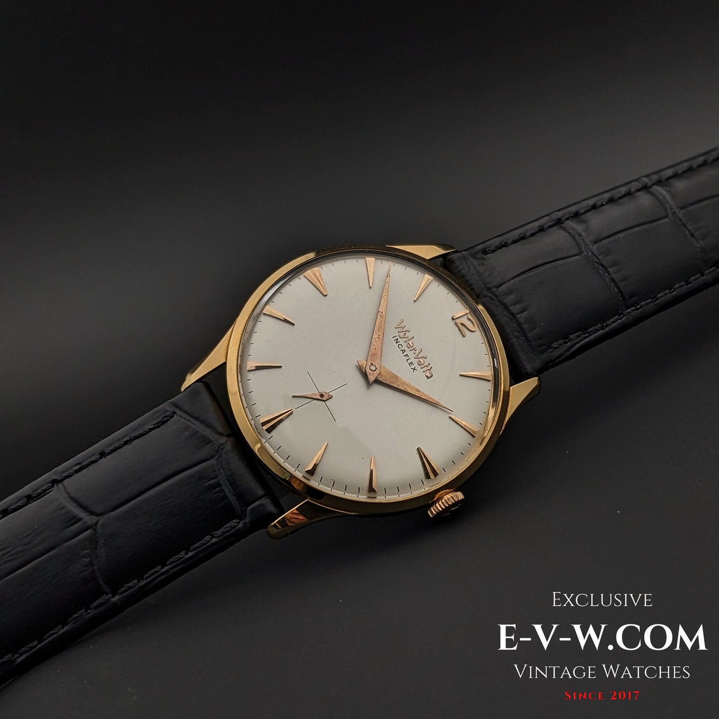 Wyler Vetta Rare Incaflex 18K Solid Gold / Cal 32 / Vintage 1960s