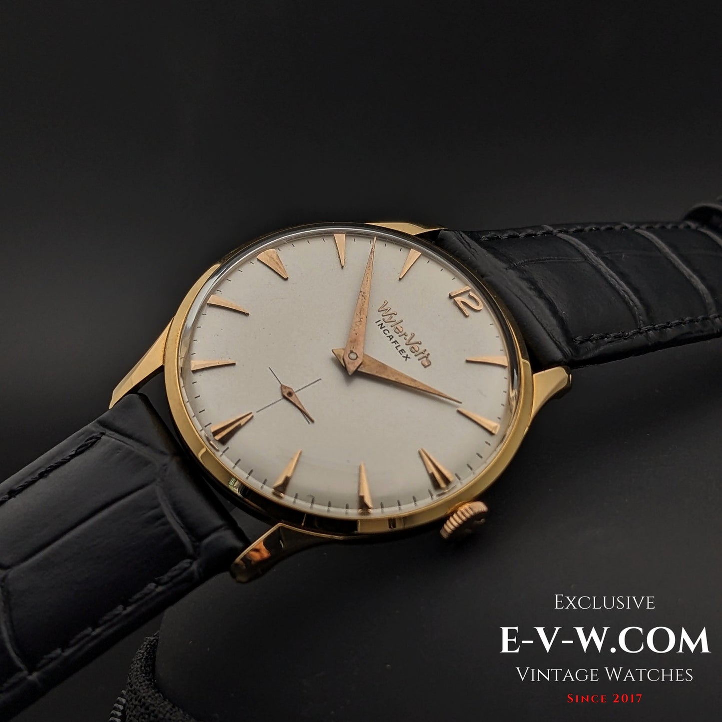 Wyler Vetta Rare Incaflex 18K Solid Gold / Cal 32 / Vintage 1960s